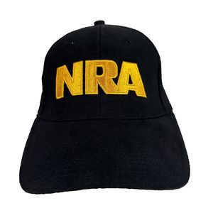 NRA USA Hat NRA National Riffle Hat Black Adjustable Adult Size Hat Black Cap